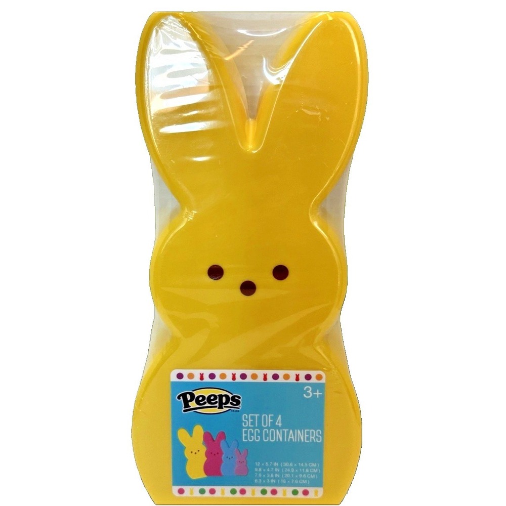 Peeps Nesting Bunny Containers Pink Yellow Blue Customizable‎ Storage Toy New